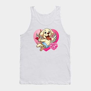 Puppy Love - Cute Labrador Retriever Puppy Cupid Tank Top